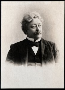 フランスのジャーナリスト、アンリ（ヘンリー）バウアー（1851-1915）の肖像。 作： French Photographer